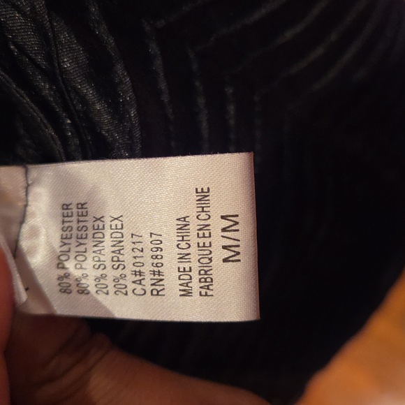 Black Silky Lace Front Top - Picture 2 of 6